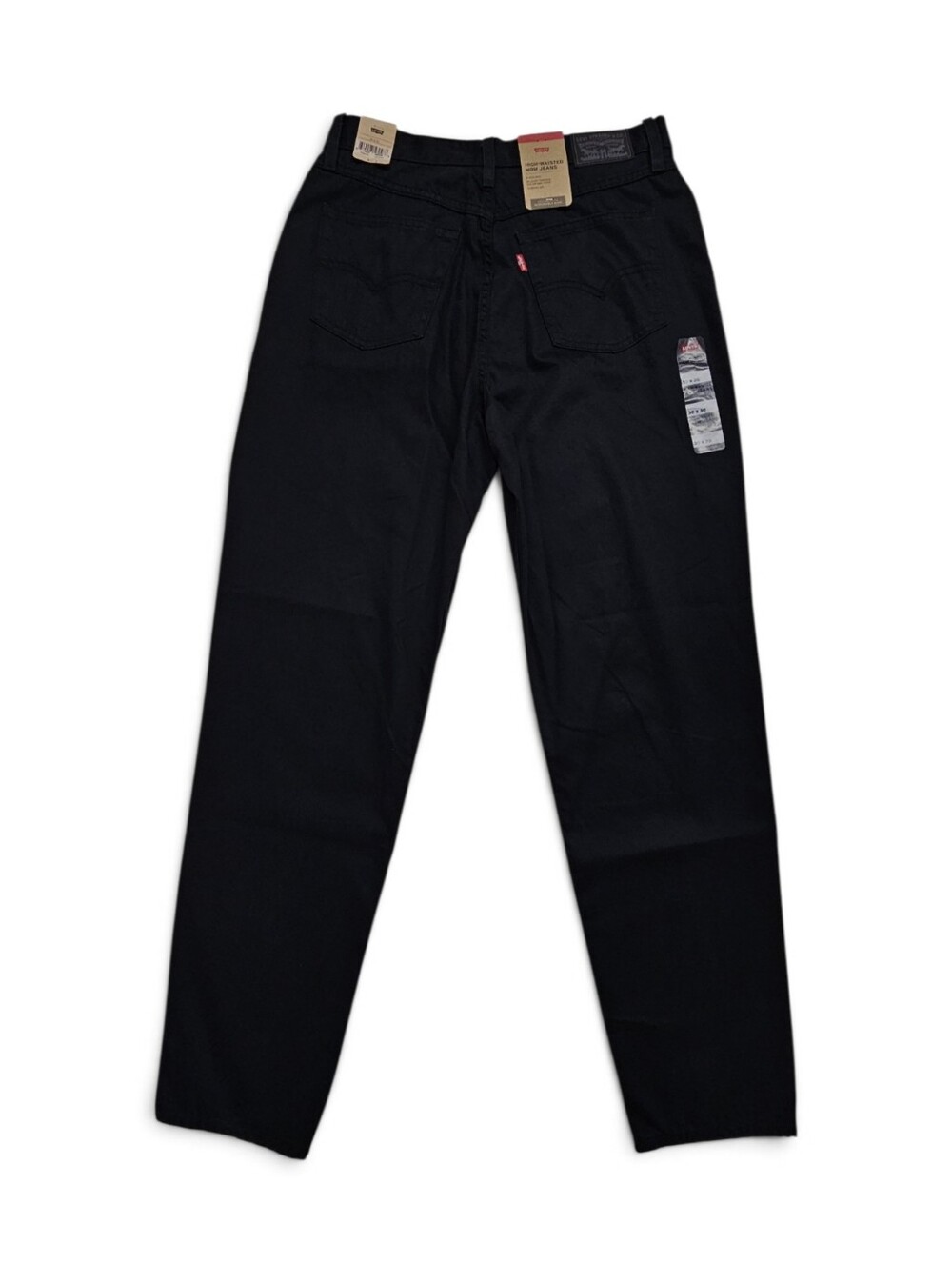 Levi's High Waisted Mom Jeans in Black Cotton and Hemp Size 30 NWT - Picture 5 of 13